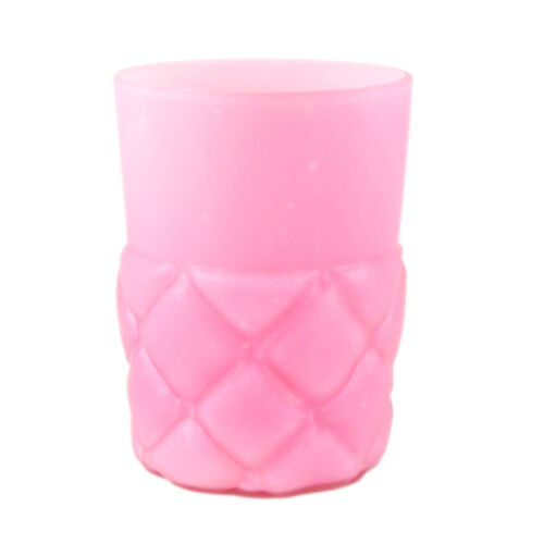 Consolidated Florette Pink Tumbler Glass, Antique EAPG 1895 Bulging Petal 3 3/4&#034;