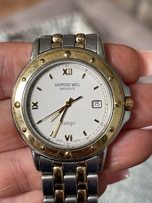 Raymond Weil 5560 Tango Collection Two Tone Men's Watch 36mm Sapphire Crystal