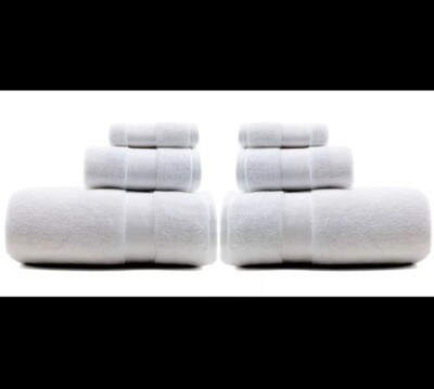 Ralph Lauren Bath Towel Set  Sailcloth White 6Pc Set Wescott~2 Bath~Hand~Face