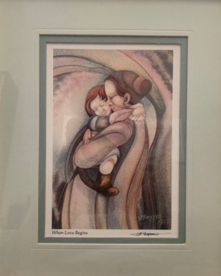 1987 Jody Bergsma '' When Love Begins''  Numbered Print