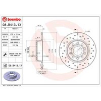 Brembo 2X Bremsscheibe Hinten 272 Voll Gelocht FüR VW Touran 1T1 1T2