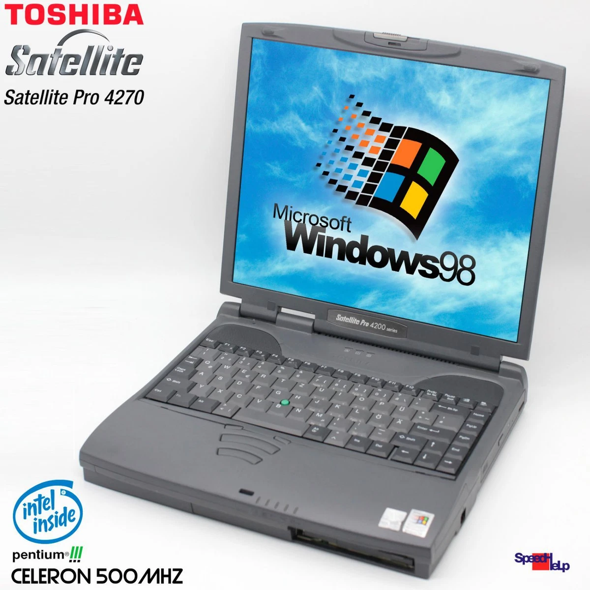Toshiba Satellite Pro 4270 Notebook Laptop Windows 98 Parallel RS