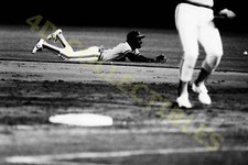 Original photo B&W Negatives Lot of 6 1980s Oakland Athletics Infield Plays