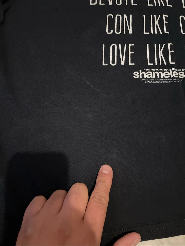 Camisa promocional Shameless serie de televisión Warner Bros repartida y equipo con licencia talla 2XL Foto 4 de 4