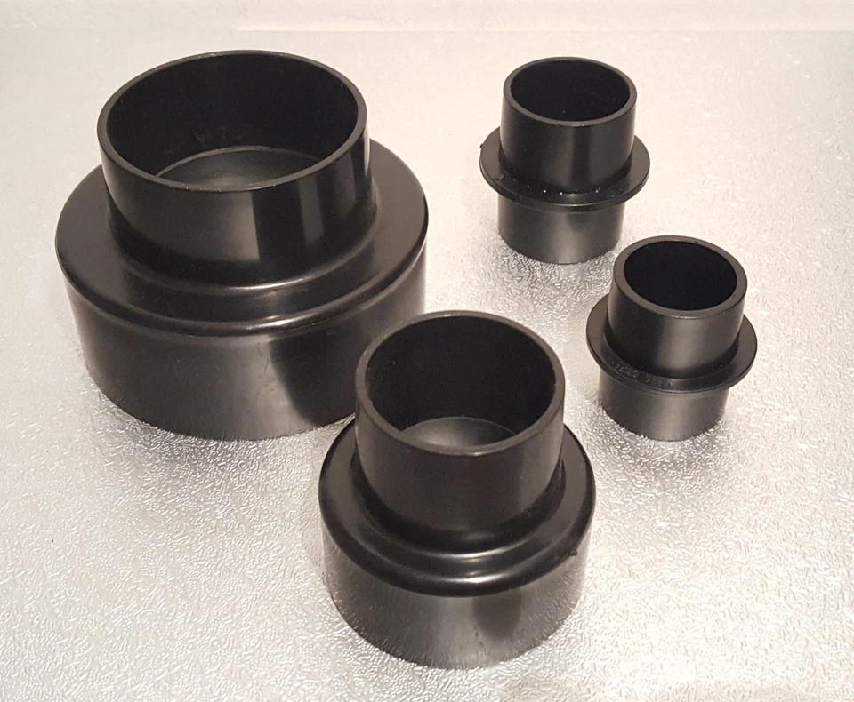 ZIPPER Absaugstutzen Set 4 tlg. Reduzierungsstück für Absauganlage ASA 305 & 550