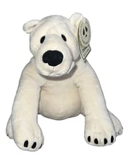 Simply Irresistible Plush Polar Bear 9” 2003 Second Nature So Soft NWT