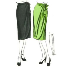 1940s Pattern, Women's Wrap-Around Skirt - Waist=26” (66cm