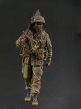1/35 Resin Figure Model Kit Vietnam War Us Infantry Gunner Unassembled Unpainted