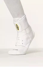 Ultra 360® Lace-Up Adjustable Ankle Brace – For Ankle Stabilization MEDIUM White