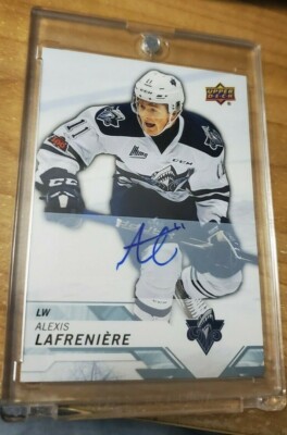 2018/19 NYR Alexis Lafreniere Upper Deck CHL Autographs #1 RC RARE!