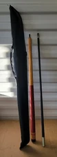 El Matador Columbia Products Pool Cue Stick Wood Fiberglass Wondercue With Case