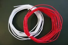 50Ft 16 Awg Solid Core Silver Plated 600V Teflon PTFE Wire Bus Wire Audio Amp