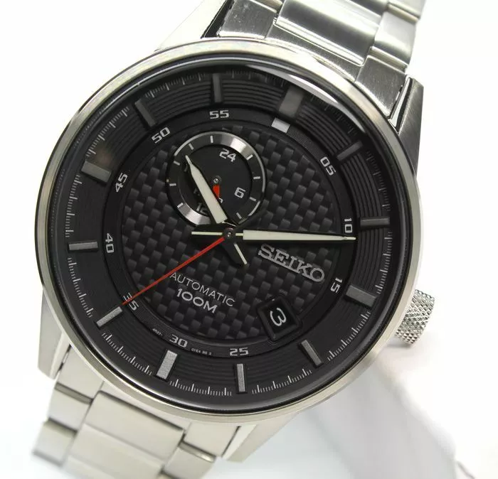 kondom panik forgænger New Seiko Neo Sports Automatic Black Dial Men&#039;s Watch SSA381K1 US*4 |  eBay