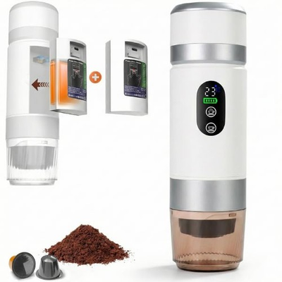 #ad Portable Coffee Maker KF JN 03 with Digital Display amp; 20 BAR Pressure – Hot amp;... $62.85