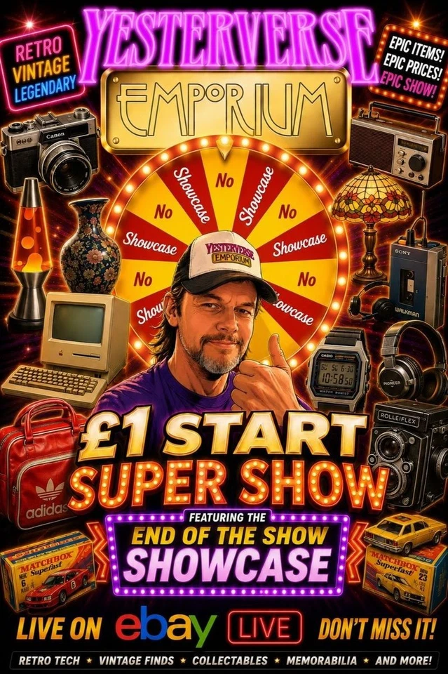 £1 START SUPER SHOW Collectables, Retro, Vinatge, Toys, Watches, Tech +MORE