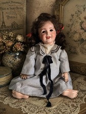 Rare Antique French Bisque SFBJ 236 Paris Laughing Jumeau Character Doll 20”