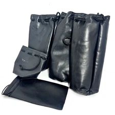 Lot of Vtg Leather Lens Bags Telephoto Prime Pouches for Camera Lenses