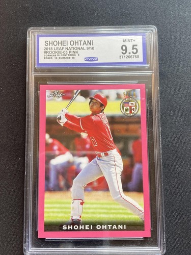 Shohei Ohtani 2018 Leaf National Rookie Pink #/10 CCG 10