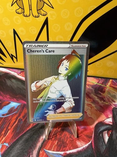 Pokémon TCG Cheren's Care Trainer Brilliant Stars Holo Ultra Rare Card #168/172