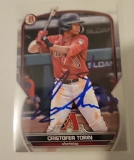Cristofer Torin Signed 2023 Bowman Draft Baseball Card Az Diamondbacks #Bd-148