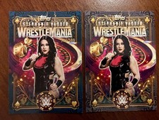 (2) 2026 Stephanie Vaquer Wrestlemania 42 WWE World Exclusive Topps /399 & base