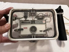 Vintage Ikelite Underwater Housing w/ Kodak Instamatic 104 Camera – Rare 1960s 