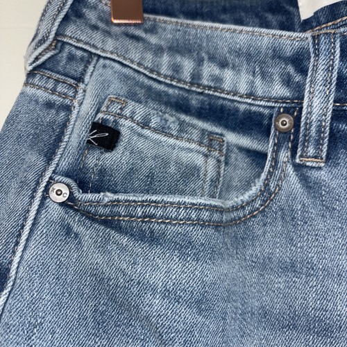 Kancan Womens Jeans Sz 7 27 Mid Rise Denim Distressed Beachy Casual NWT Trendy - Picture 3 of 6