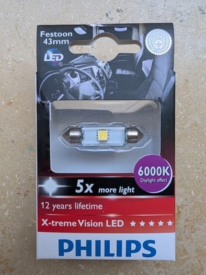 PHILIPS Türsicherungsleuchte X-tremeVision LED 6000 K 24V 43mm