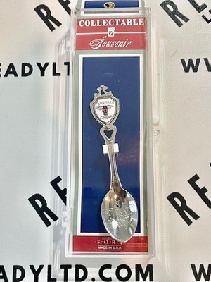 Vintage Texas Long Horn Caver Etched Collector's Souvenir Spoon NEW