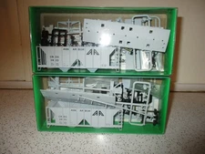 2x Bowser HO Ann Arbor 70 Ton 2 Bay Covered Hopper Car Kits