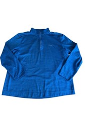 Greg Norman 1/4 Zip Pullover Royal Blue Men  s Side Extra Large