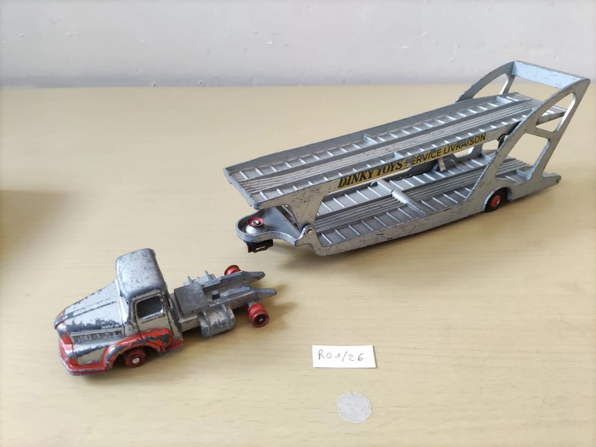 Dinky Supertoys 39 - Tracteur UNIC porte tubes (original pas copie) 1:50