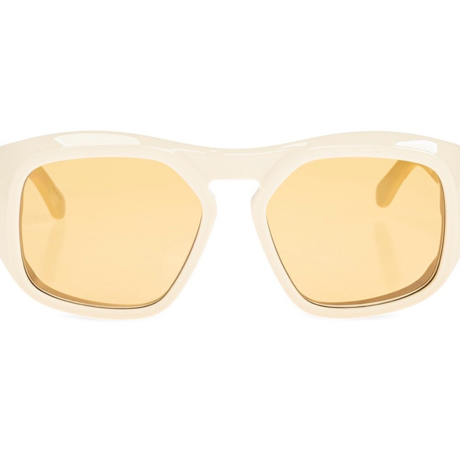 New! Valentino VLS 179C, Cream Sunglasses with Yellow Lenses, Authentic thumbnail 3