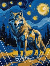 Wolf Animal Artwork Digital Product HD Image Picture Photo Wallpaper for Print