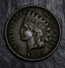 1889 Indian Cent XF     Lot 4455