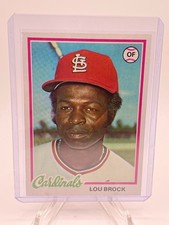 1978 Topps Lou Brock #170 Hall of Famer GREAT CENTERING