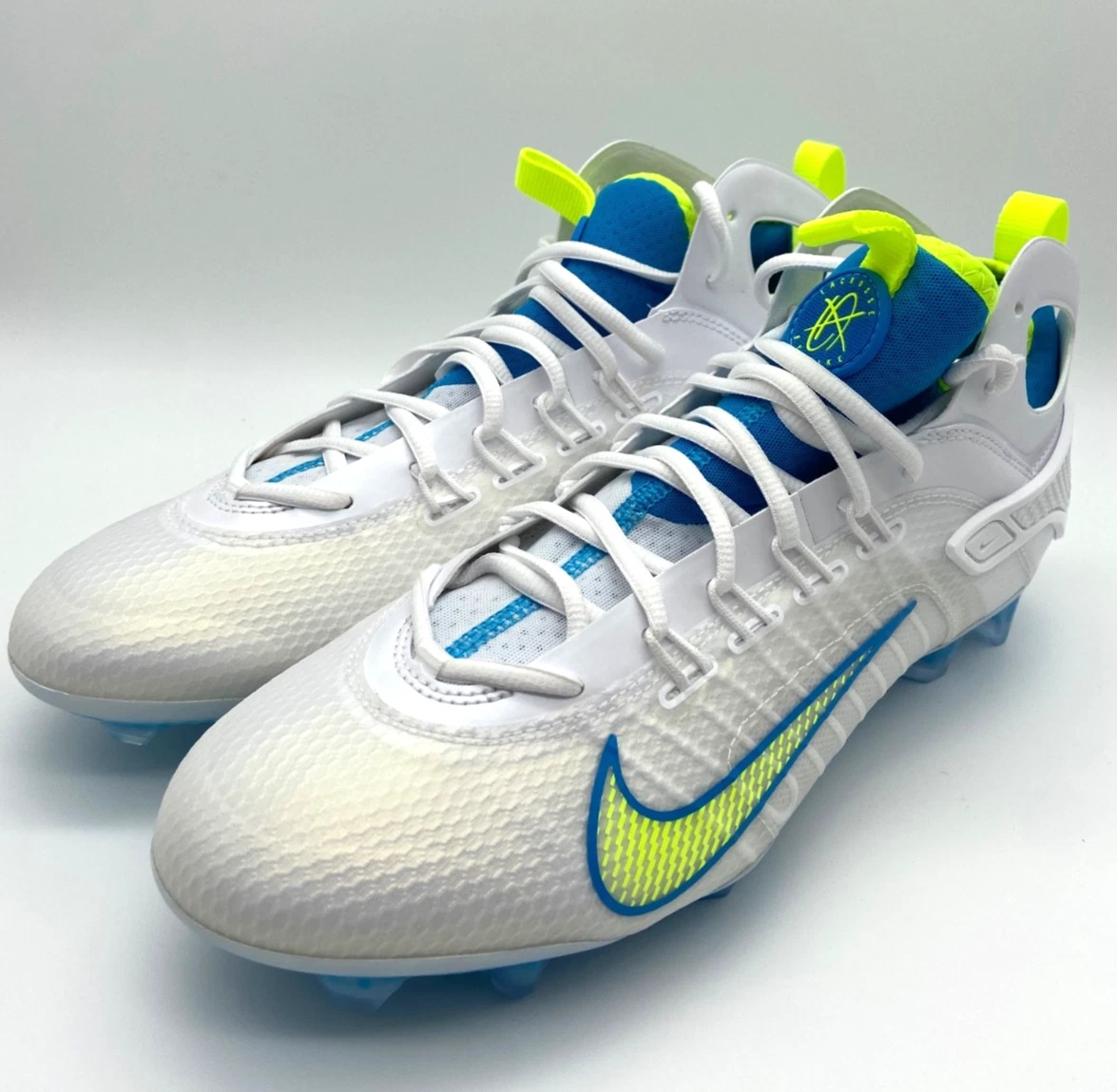 Nike Huarache 9 Elite LAX SE Mid Vivid Blue Volt for Sale