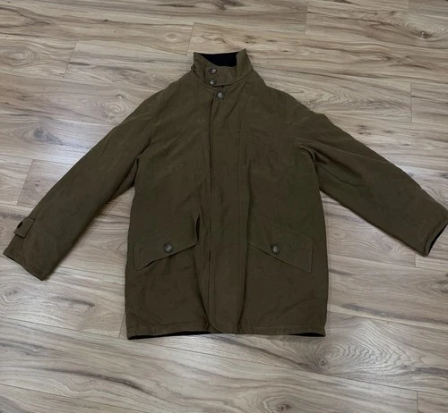 Vintage Valstar Milano A Cenci 77 Roma Microsuede Field Coat IT 52 US 42 - product listing photo