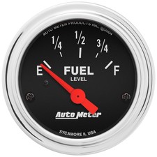 Auto Meter Fuel Level Gauge 2514 Traditional Chrome 0-90 Ohms 2-116 In. Auto Meter Fuel Level Gauge 2514 Traditional Chrome 0-90 Ohms 2-116 In.