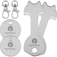 EinkaufswagenlöSer SchlüSselanhäNger Edelstahl Set Einkaufswagenchip