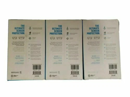 Paquete de 3 protectores de vidrio puro Bodyguardz para Galaxy J3 2016 y Express Prime Foto 4 de 4