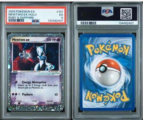 Pokemon Mewtwo ex EX Ruby & Sapphire Holo Ultra Rare #101 PSA 5