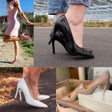 NEW Womens 8 color Pointy Toe Stiletto High Heels Dress Pumps Shoes Size 6 - 11