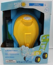Bubble Lawn Mower Kids Ages 3 Battery Operated Blows Tons of Bubbles Lights Up