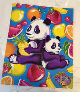 Lisa Frank “Panda Fruit” (Aloha!) Unpunched Double Pocket Folder - 90’s, Y2K VTG