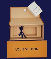 LOUIS VUITTON 3 PC GIFT SET BOXES ONLY ~ Drawer Box, Ribbon, Perfume Box ~ EMPTY