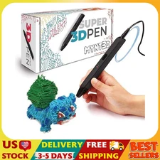 Super 3D Pen, 1.75mm ABS and PLA Compatible 3D Printing Pen