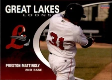 2008 Great Lakes Loons Choice #15 Preston Mattingly Evansville Indiana IN Card
