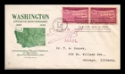 DR JIM STAMPS US COVER WASHINGTON 50TH ANNIVERSARY FDC SCOTT 858 GRIMSLAND