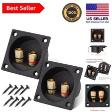Durable 2PCS 2.2 Inch Speaker Box Terminal Cups with Screw Mount for Subwoofers